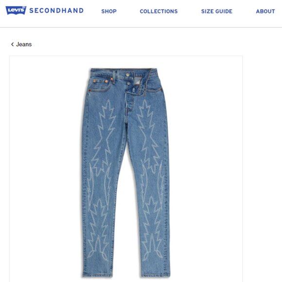 Levi’s Limited Edition Embroidered Western 501 S Women’s Skinny Straight 31X30 - Picture 2 of 16